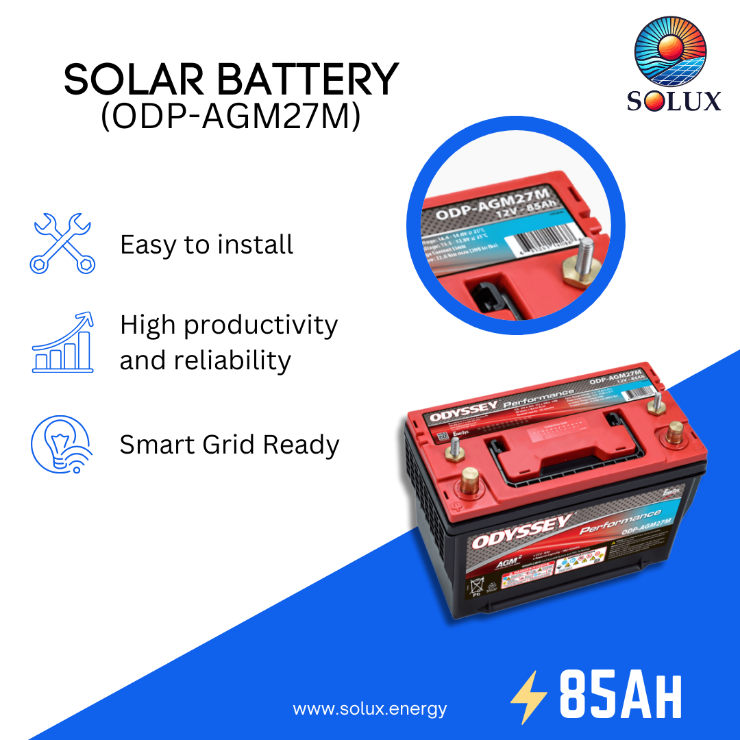 This is an image of Odyssey Battery 12VDC 85Ah Performance Series Group 27 AGM Battery